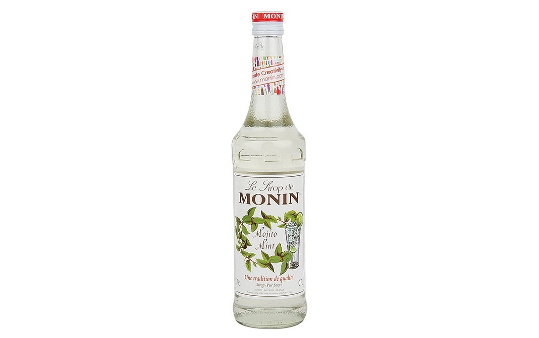 Monin Mojito Mint Syrup    Glass Bottle  700 millilitre